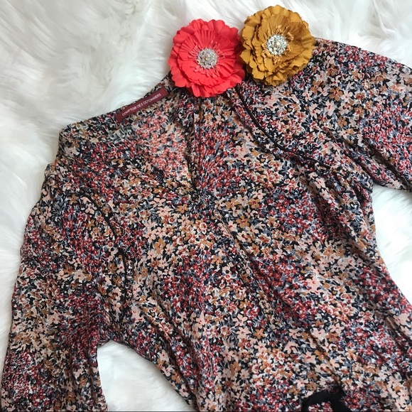 Comptoir Des Cotonniers Tops - Comptoir des Cotonniers Floral Tunic Cotton Blouse